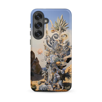 Altar - Surreal Cactus Goddess Art Phone Case Samsung Galaxy S25 Plus / Matte Detailed Illustration Fantastical Desert Creatures, Evolved