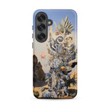 Altar - Surreal Cactus Goddess Art Phone Case Samsung Galaxy S25 Plus / Matte Phone Case Surreal Detailed Illustration Fantastical Desert