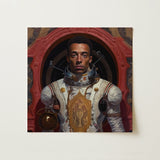 Amari - Gay Black Astronaut Art Print / Canvas, Gay Black Astronaut, Black Astronaut Aesthetic, Gayest Astronaut