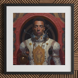 Amari - Gay Black Astronaut Art Print / Canvas, Gay Black Astronaut, Black Astronaut Aesthetic, Gayest Astronaut