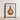 Framed Illustration Brown Ribbed Glass Bottle Slender Neck Anna Aloisi’s 1930s, Amber, Aloisi Glassware