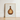 Framed Artwork Brown Ribbed Glass Bottle Slender Neck Anna Aloisi’s 1930s, Amber, Aloisi Glassware