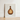 Framed Artwork Brown Ribbed Glass Bottle Slender Neck Anna Aloisi’s 1930s, Amber, Aloisi Glassware