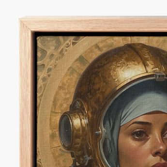 Golden Astronaut Helmet Intricate Reflective Visor Set Warm-toned Lesbian Muslim, Aesthetic, Gayest
