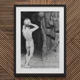 The Anarchist - Sascha Schneider Kunstdruck / Leinwand, 20x30’’ / 51x76cm / Schwarzer Rahmen / Passepartout, Poster, Drucke & visuelle Kunstwerke, Toby Leon