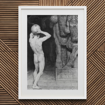 The Anarchist - Sascha Schneider Kunstdruck / Leinwand, 20x30’’ / 51x76cm / Weißer Rahmen / Passepartout, Poster, Drucke & visuelle Kunstwerke, Toby Leon