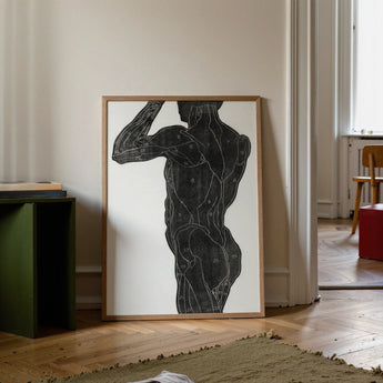 Anatomical Study of a Man’s Back and Butt Muscles - Reijer Stolk Art Print / Canvas, Posters Prints & Visual Artwork, Toby Leon