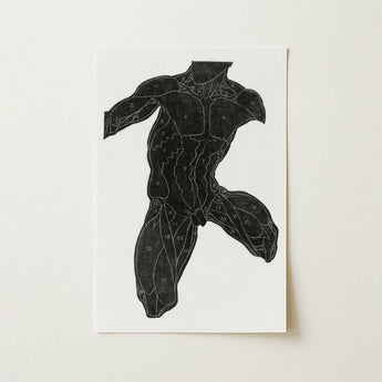 Anatomical Study of a Man’s Muscles - Reijer Stolk Art Print / Canvas, 12x18’’ / 31x46cm / Unframed / no Border, Posters Prints & Visual