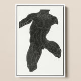 Anatomical Study of a Man’s Muscles - Reijer Stolk Art Print / Canvas, 12x18’’ / 31x46cm / White Frame, Posters Prints & Visual Artwork,