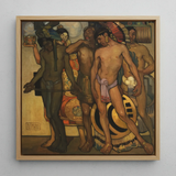 Our Ancient Gods - Saturnino Herran Art Print / Canvas, Ancient Gods, Saturnino Herrán Pressed, Picture’s Lower Two-thirds, Ceremonial