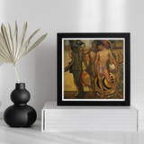 Our Ancient Gods - Saturnino Herran Art Print / Canvas, Ancient Gods, Saturnino Herrán Pressed, Picture’s Lower Two-thirds, Ceremonial