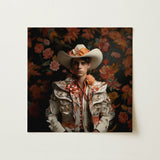 Andrés - Hispanic Gay Vaquero Art Print / Canvas Decorative Young Man Ornate White Cowboy Spanish Charm, Prints