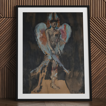 The Angel of Sodom - Stampa artistica di Christian Berard / Tela, 24x32’’ / 61x81cm / Cornice nera / Passe-partout, Poster, stampe e opere d'arte visiva, Toby