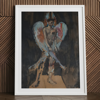The Angel of Sodom - Stampa artistica di Christian Berard / Tela, 24x32’’ / 61x81cm / Cornice bianca / Passe-partout, Poster, stampe e opere d'arte visiva, Toby
