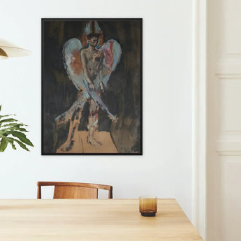 The Angel of Sodom - Christian Berard Art Print / Canvas Black-framed Abstract Painting Winged Figure Muted Tones Bérard Stages, Prints