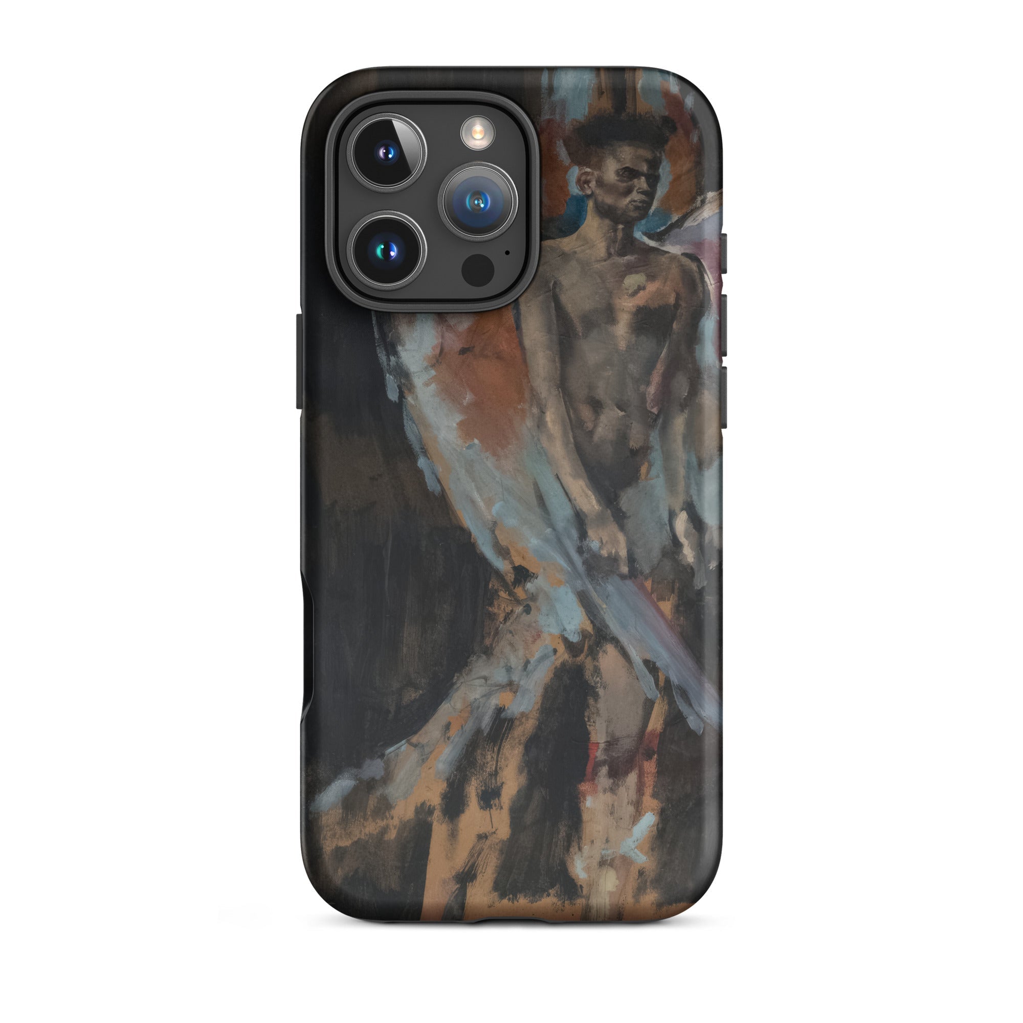 The Angel of Sodom - Christian Berard Iphone Case, 16 Pro Max / Matte, Black Iphone 15 Pro Max Painted Portrait Shirtless