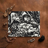 Animal Legend - Franz Marc Expressionist Woodcut Art Print / Canvas Black White Linocut Artwork Stylized Animals Dense Forest-like Marc’s