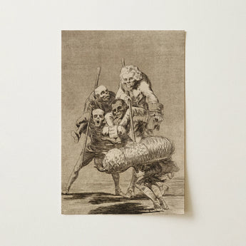 What one does to Another - Francisco De Goya Art Print / Canvas, 12x18’’ / 31x46cm / Unframed / no Border, Posters Prints & Visual Artwork,