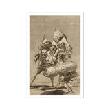 What one does to Another - Francisco De Goya Art Print / Canvas Group Skeletal Figures Bundled Object, Bodies Pile, Moving Carcass Prints