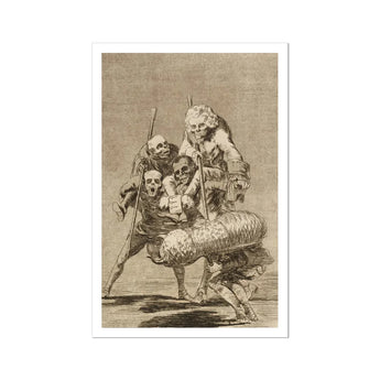 What one does to Another - Francisco De Goya Art Print / Canvas Group Skeletal Figures Bundled Object Goya Art Print, Bodies Pile, Moving