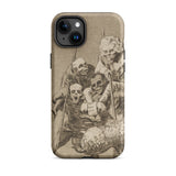 What one does to Another - Francisco De Goya Phone Case Iphone 15 Plus / Matte Iphone 14 Case Macabre Skeletal Figures Goya Case, Los