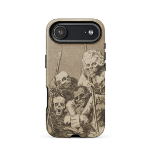 What one does to Another - Francisco De Goya Phone Case Iphone 17 Air / Matte Beige Skull-themed Phone Case Black Camera Cutout Brown Goya