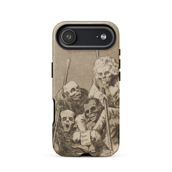 What one does to Another - Francisco De Goya Phone Case Iphone 17 Air / Matte Beige Skull-themed Phone Case Black Camera Cutout Brown Goya