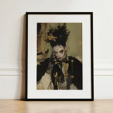Antoine - Gay French Vampire Art Print / Canvas Black-framed White Mat Ornate Portrait Person, Wrapped, Gothic Couture Prints