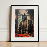 Anubis - Modern Egyptian God Art Print / Canvas, Shadows Drape Anubis, Modern Egyptian God, Egyptian God Art