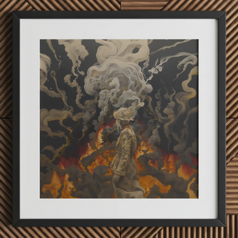 Apocalypso - Beautiful Apocalypse Art Print / Canvas, 12x12’’ / 31x31cm / Black Frame / Matboard, Posters Prints & Visual Artwork, Toby Leon