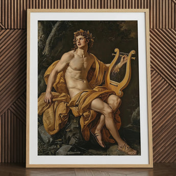 Apollo - Anhänger von Charles Meynier Kunstdruck / Leinwand, 24x32’’ / 61x81cm / Naturrahmen / Passepartout, Poster-Drucke & visuelle Kunstwerke,