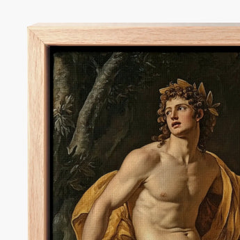 Apollo - Follower of Charles Meynier Art Print / Canvas Framed Classical Painting Youthful Muscular Male Figure Curly Laurel Wreath