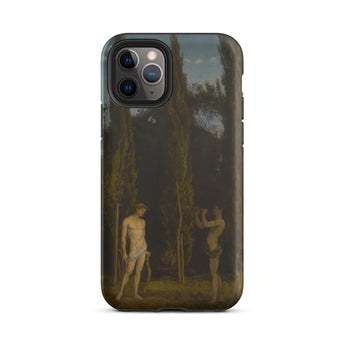 Apollo & Marsyas - Hans Thoma Greek Myth Phone Case Iphone 11 Pro / Matte Phone Case Classical Art Greek Myth