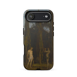 Apollo & Marsyas - Hans Thoma Greek Myth Phone Case Iphone 17 Air / Matte Iphone 12 Case Dark Forest Scene Two Figures Greek Myth