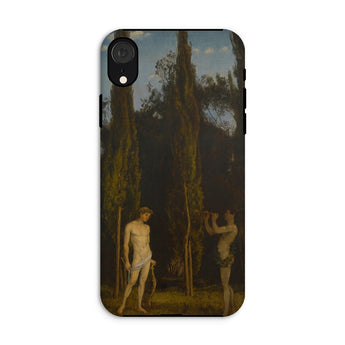 Apollo & Marsyas - Hans Thoma Greek Myth Phone Case Iphone Xr / Matte Phone Case Classical Painting Greek Myth