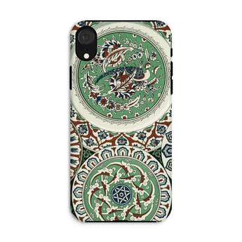 Arabesque Pattern - Auguste Racinet Iphone Case Xr / Matte Decorative Phone Case Intricate Islamic-style Patterns Motifs Green Auguste