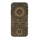 Arabic Ceiling - Emile Prisses D’avennes Iphone Case, Xs / Matte, Phone Case Intricate Gold Black Mandala Patterns
