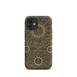 Arabic Ceiling - Emile Prisses D’avennes Phone Case Iphone 12 Mini / Matte Ornate Patterned Phone Case Arabic Ceiling, Emile Prisse