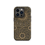 Arabic Ceiling - Emile Prisses D’avennes Phone Case Iphone 14 Pro / Matte Intricate Geometric Patterned Phone Case Arabic Ceiling, Emile