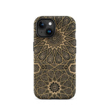 Arabic Ceiling - Emile Prisses D’avennes Phone Case Iphone 15 / Matte Ornate Patterned Phone Case Arabic Ceiling, Emile Prisse D’avennes,