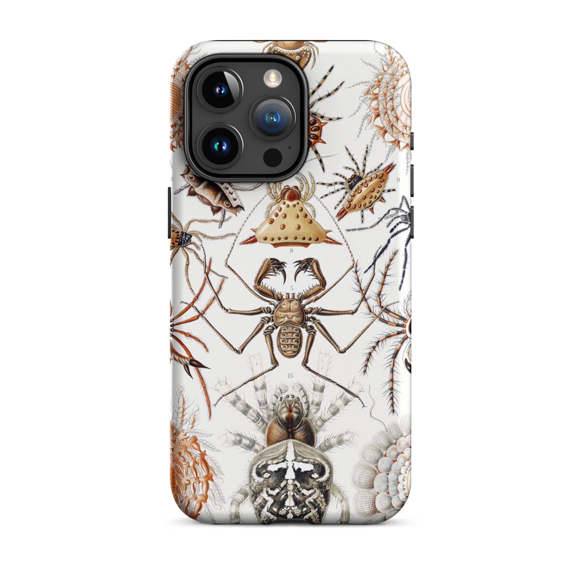 Arachnida - Ernst Haeckel Spider Taxonomy Iphone Case, 15 Pro Max / Matte, Spider-themed Phone Case