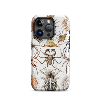 Arachnida - Ernst Haeckel Spider Taxonomy Phone Case Iphone 15 Pro / Matte Spider-themed, Dissecting Table Spiders Mobile Cases