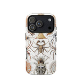 Arachnida - Ernst Haeckel Spider Taxonomy Phone Case Iphone 17 Pro / Matte Iphone 12 Pro Max Case Spider Design Black Ernst Haeckel Spider,