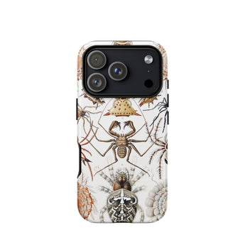 Arachnida - Ernst Haeckel Spider Taxonomy Phone Case Iphone 17 Pro / Matte Iphone 12 Pro Max Case Spider Design Black Ernst Haeckel Spider,