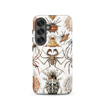 Arachnida - Ernst Haeckel Spider Taxonomy Phone Case Samsung Galaxy S25 / Matte White Phone Case Adorned Detailed Illustration Spiders