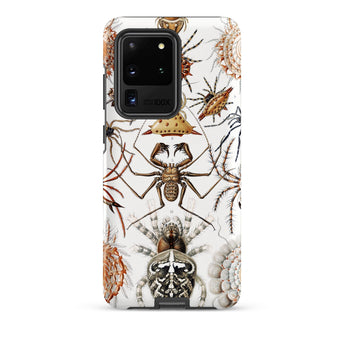 Arachnida - Ernst Haeckel Spider Taxonomy Phone Case Samsung Galaxy S20 Ultra / Matte White Phone Case Adorned Detailed Illustrations