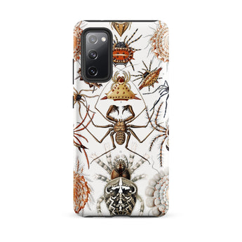 Arachnida - Ernst Haeckel Spider Taxonomy Phone Case Samsung Galaxy S20 Fe / Matte White Phone Case Adorned Detailed Vintage-style
