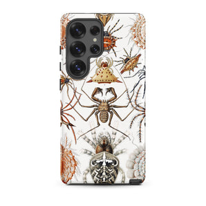 Arachnida - Ernst Haeckel Spider Taxonomy Samsung Case, Galaxy S25 Ultra / Matte, White Smartphone Case Detailed Vintage-style Illustration