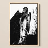 Stampa d'arte Arcangelo che regge una croce / Tela, 12x17'' / A3 / Cornice naturale, Poster, stampe e arte visiva, Toby Leon