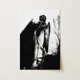 Archangel Holding Cross Art Print / Canvas, 12x18’’ / 31x46cm / Unframed / no Border, Posters Prints & Visual Artwork, Toby Leon